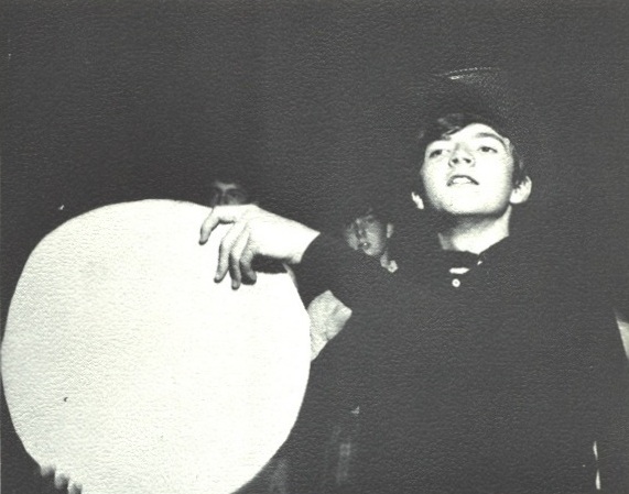 Ron Relic with carboard moon