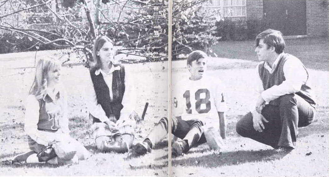 Foursome in Courtyard