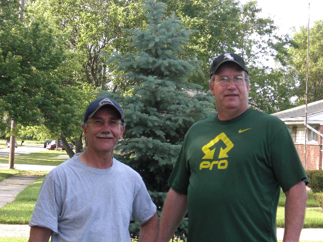 Egon with John Junker at John's Lansing home